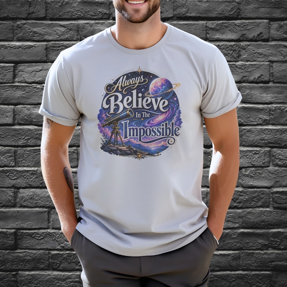 Always Believe In The Impossible Cosmic Scene Tee